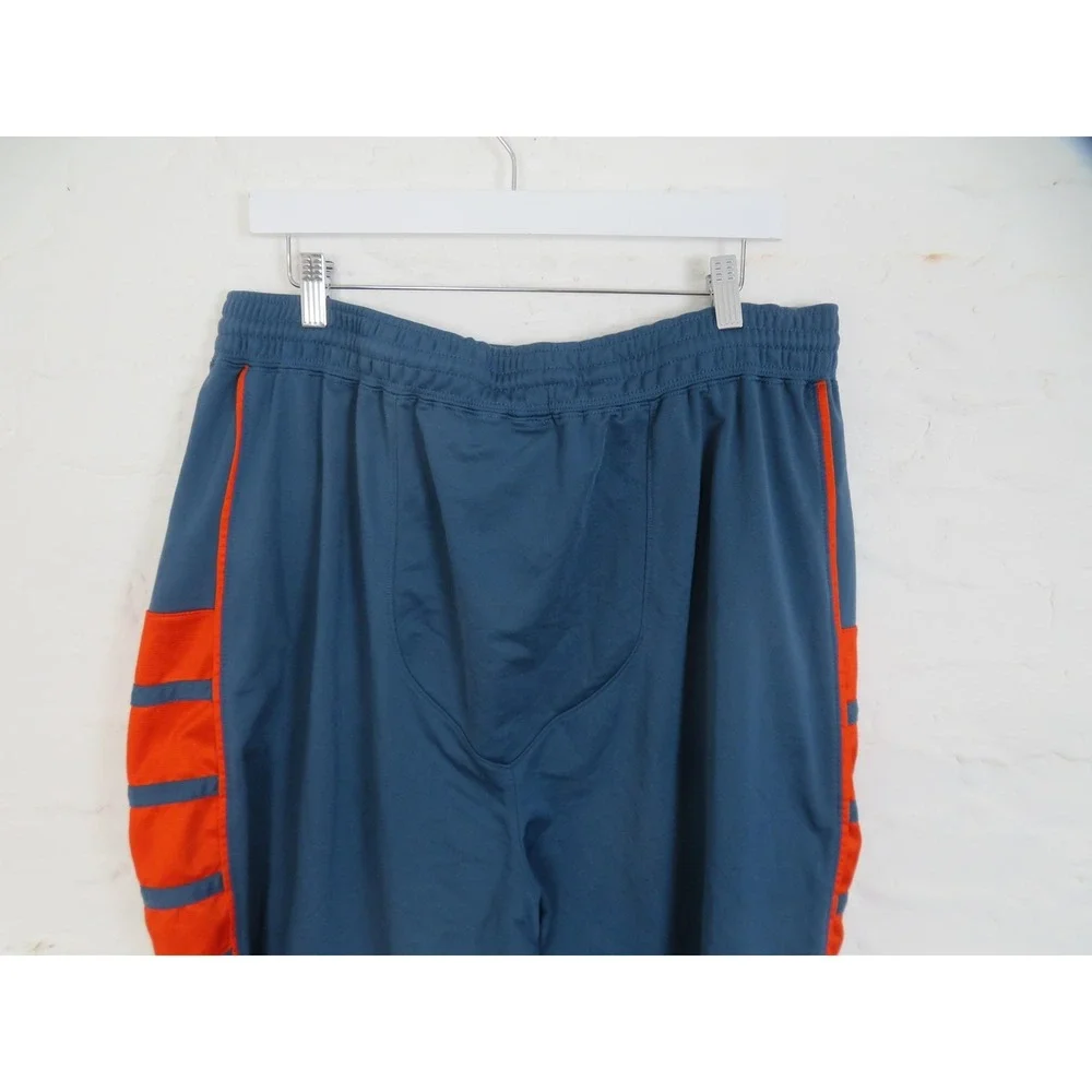 Jordan Basketball Shorts Mens 2XL Blue Orange Dri Fit 10